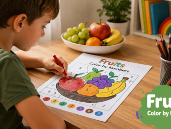 Fruits Color By Numbers