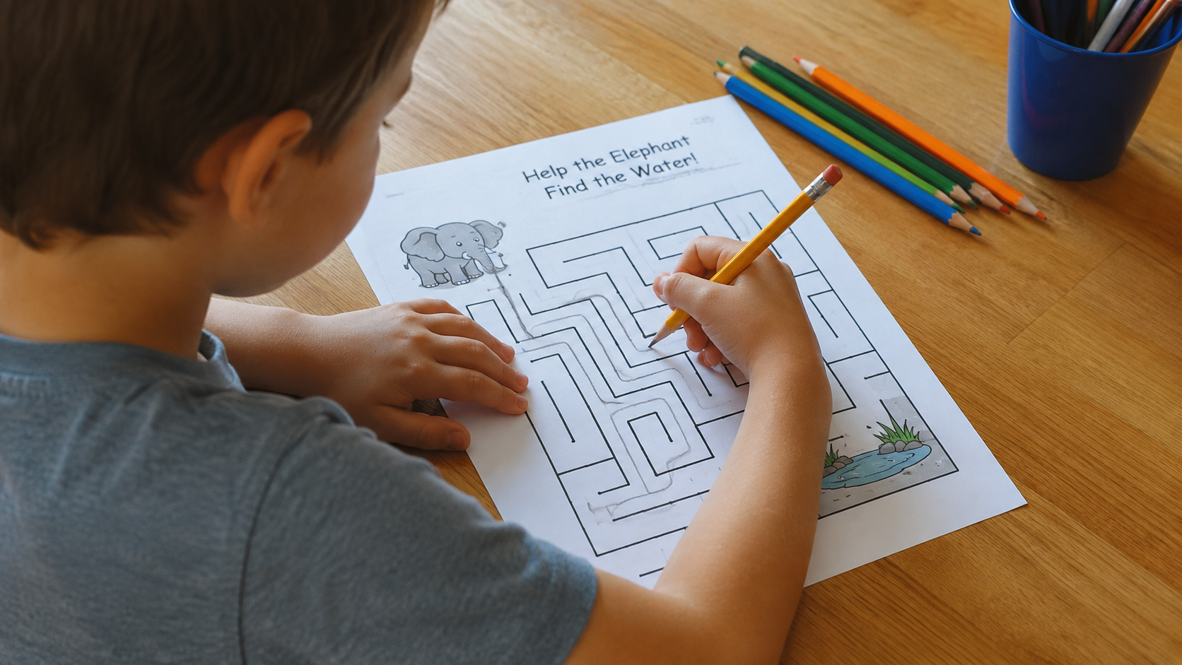 Animal Maze Worksheets
