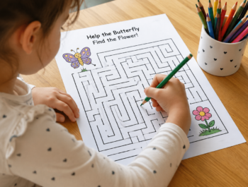 Insect Maze Worksheets
