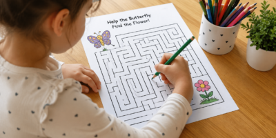 Insect Maze Worksheets