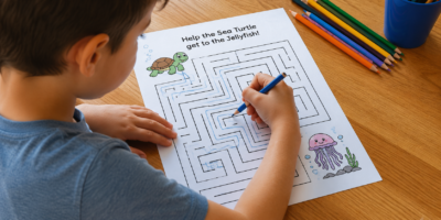 Water Animals Mazes