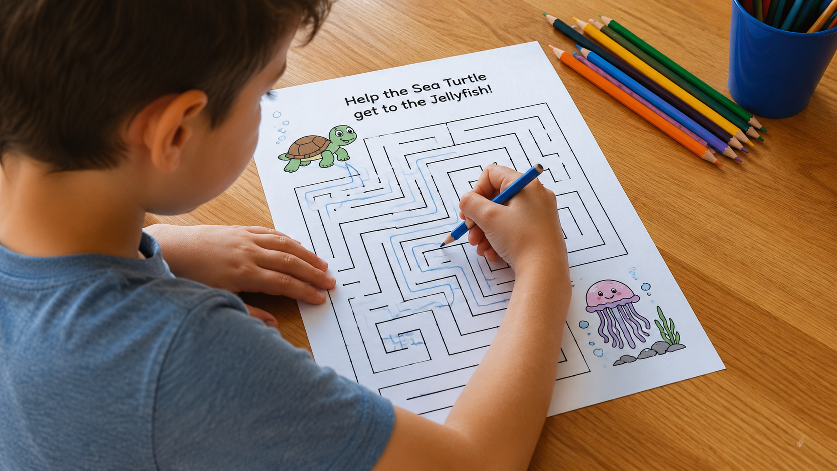 Water Animals Mazes
